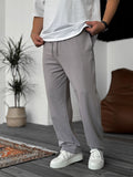Double-Thread Straight Leg Sweatpants