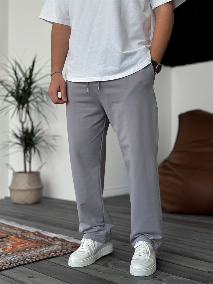 Double-Thread Straight Leg Sweatpants