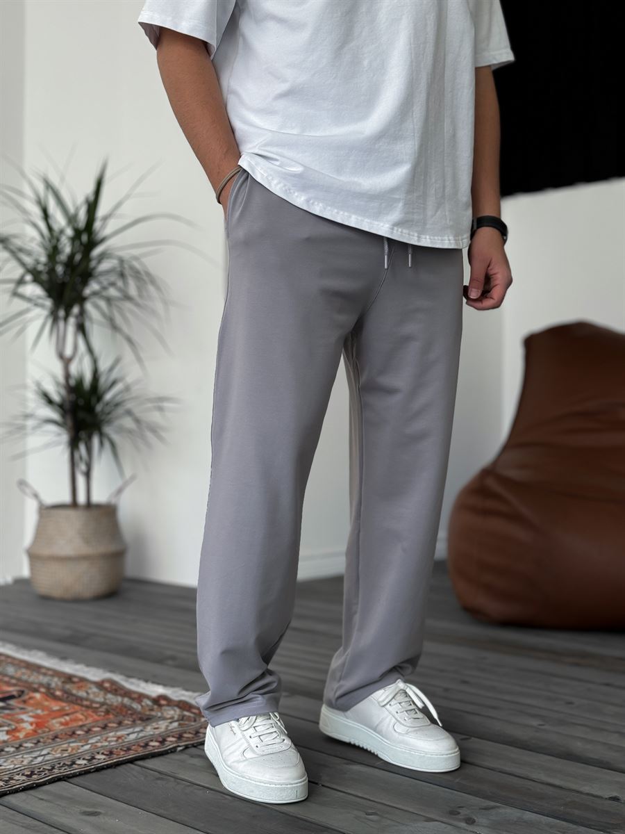 Double-Thread Straight Leg Sweatpants