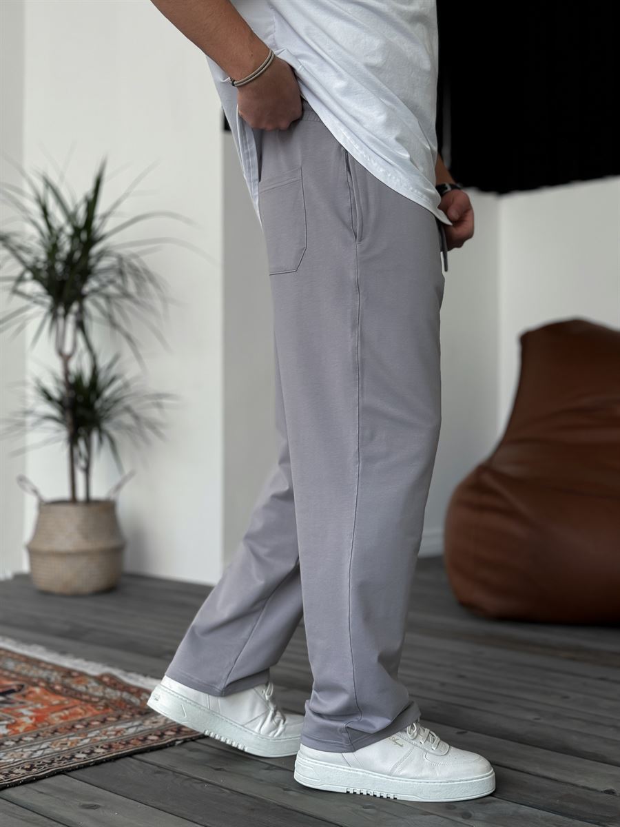Double-Thread Straight Leg Sweatpants