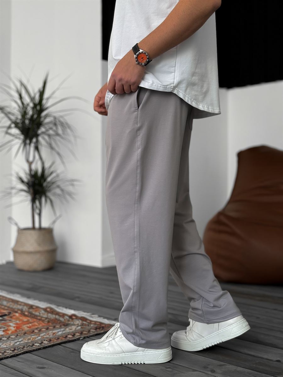 Double-Thread Straight Leg Sweatpants