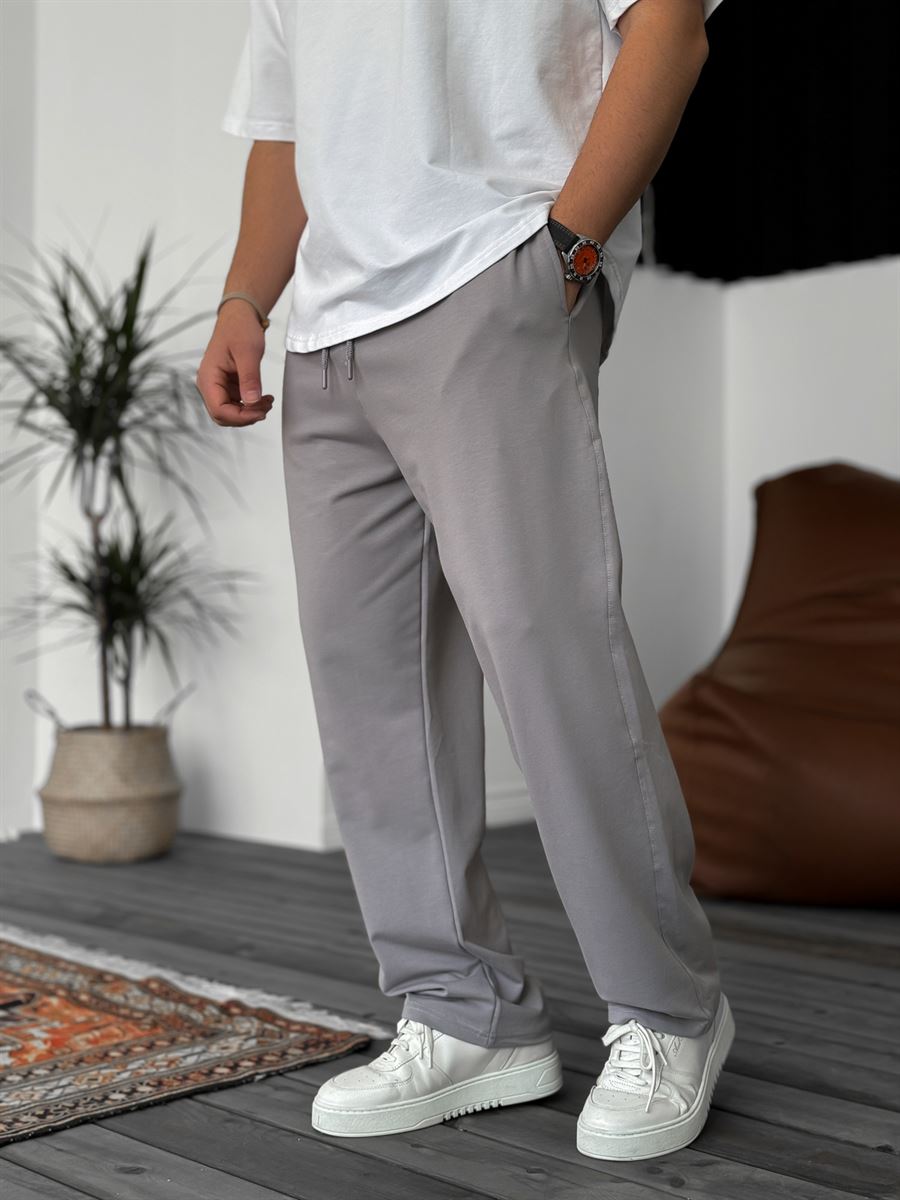 Double-Thread Straight Leg Sweatpants