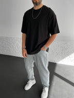 Slit Basic Oversize T-Shirt