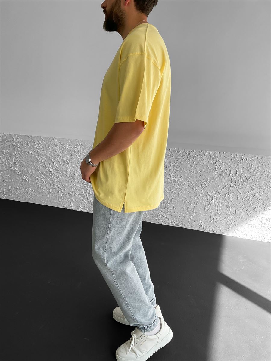 Slit Basic Oversize T-Shirt