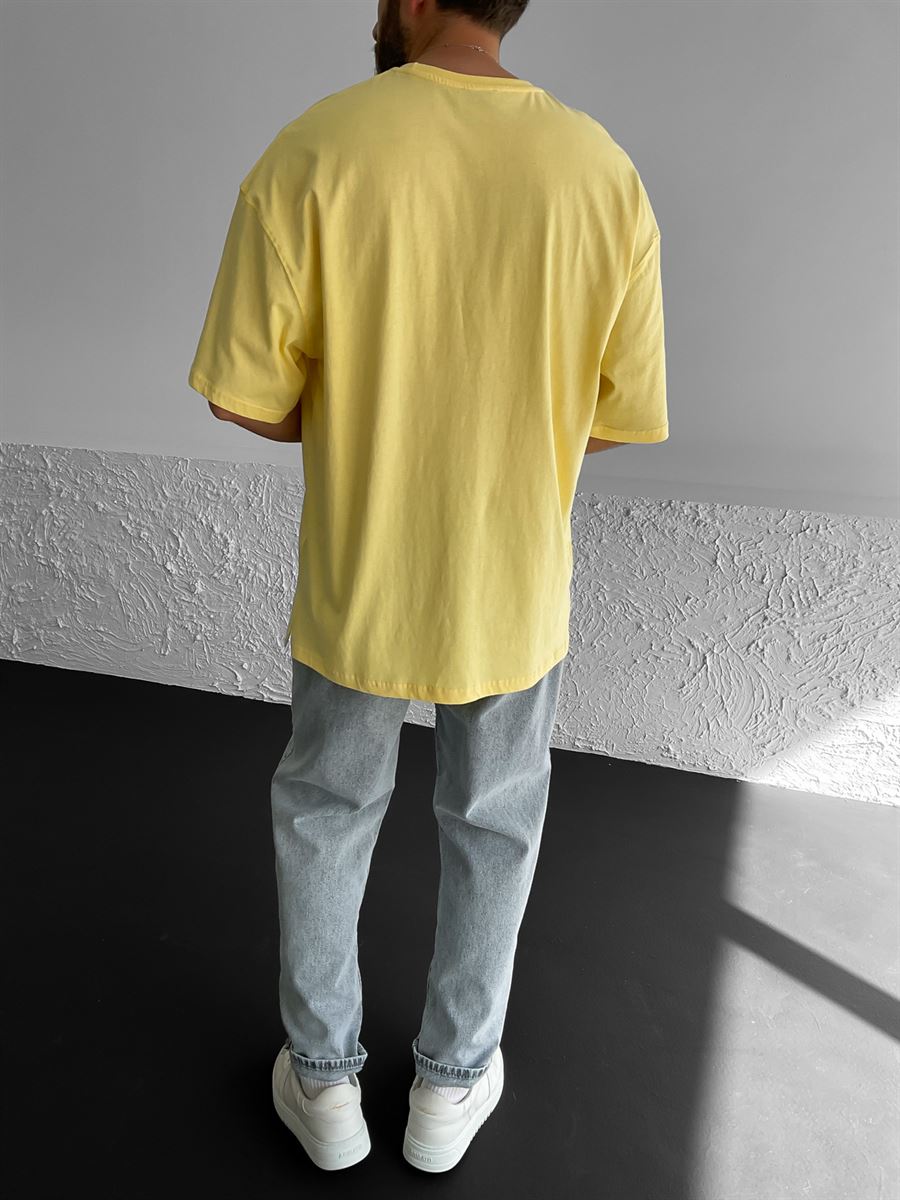 Slit Basic Oversize T-Shirt