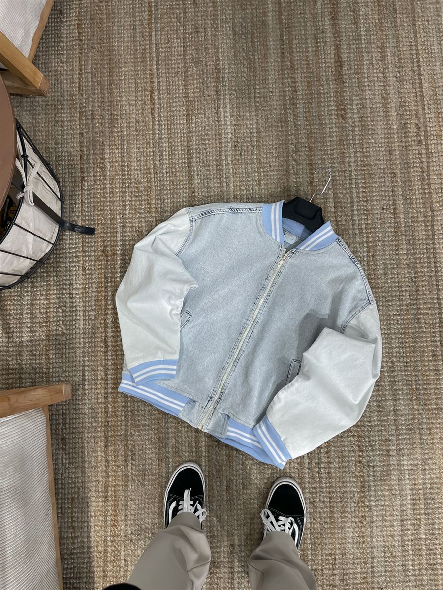 Washed Box Fit Denim Jacket