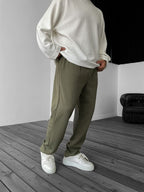 Embossed Straight Leg Pants