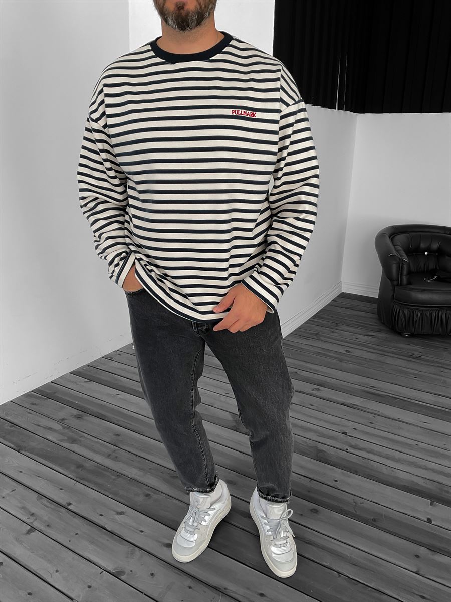 PM Striped Sweatshirt