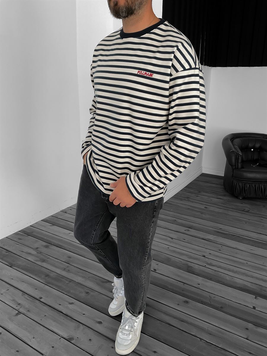 PM Striped Sweatshirt