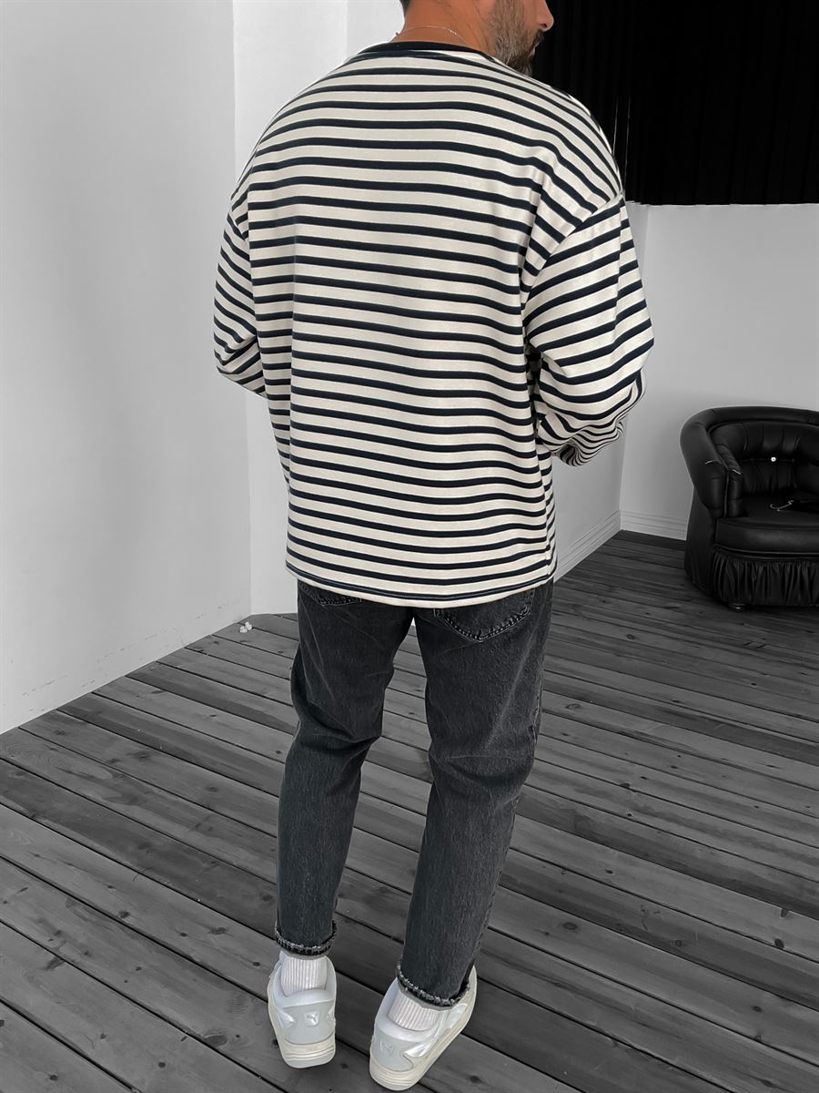 PM Striped Sweatshirt