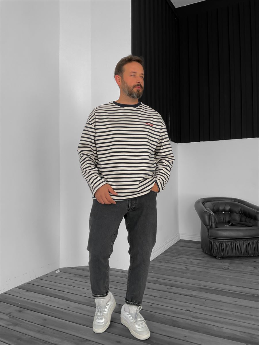 PM Striped Sweatshirt