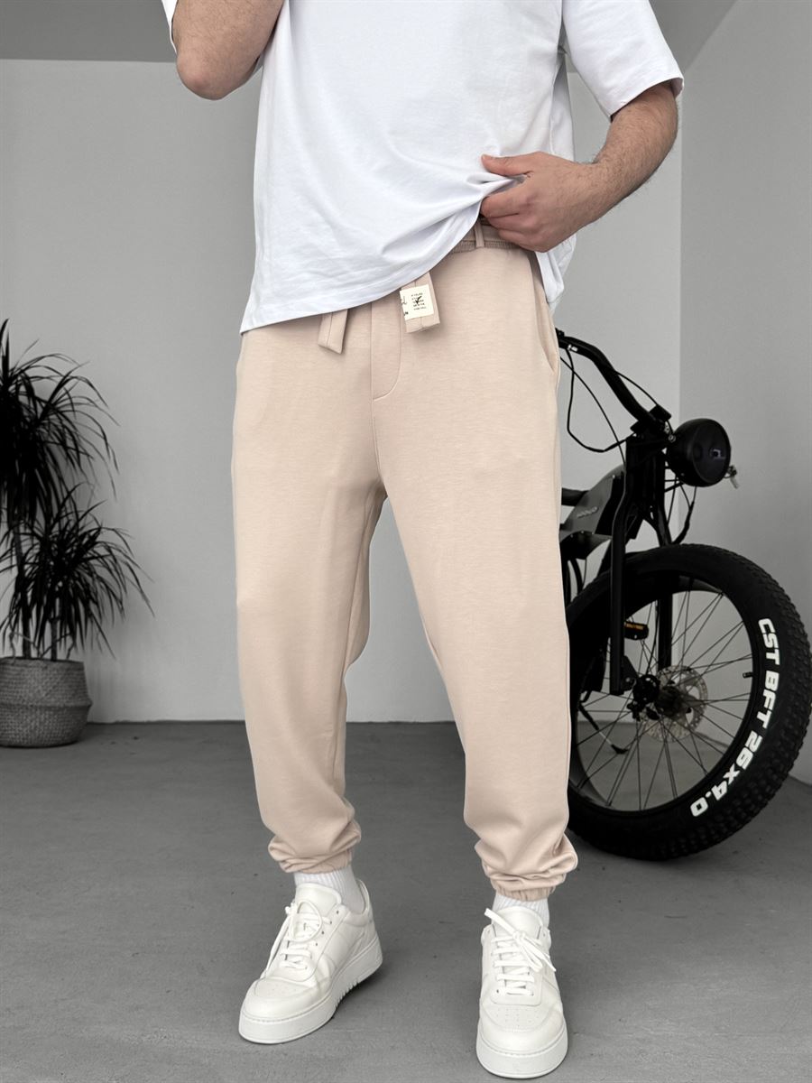 Sash Belt Elasticated Sweatpants