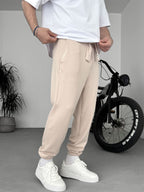 Sash Belt Elasticated Sweatpants