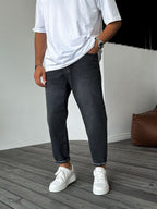 Effected Washed Boyfriend Jean