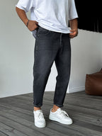 Effected Washed Boyfriend Jean