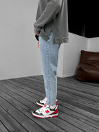 Effected Washed Boyfriend Jean