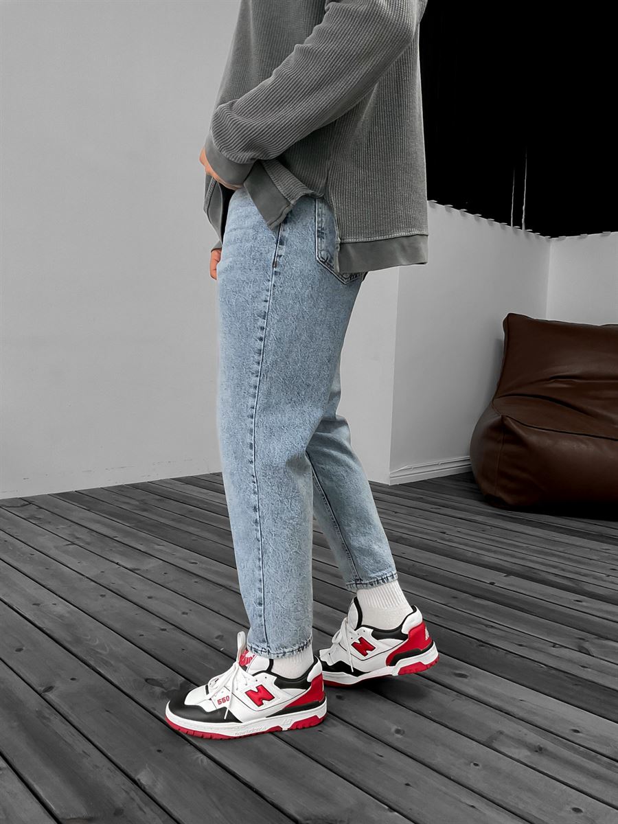 Effected Washed Boyfriend Jean