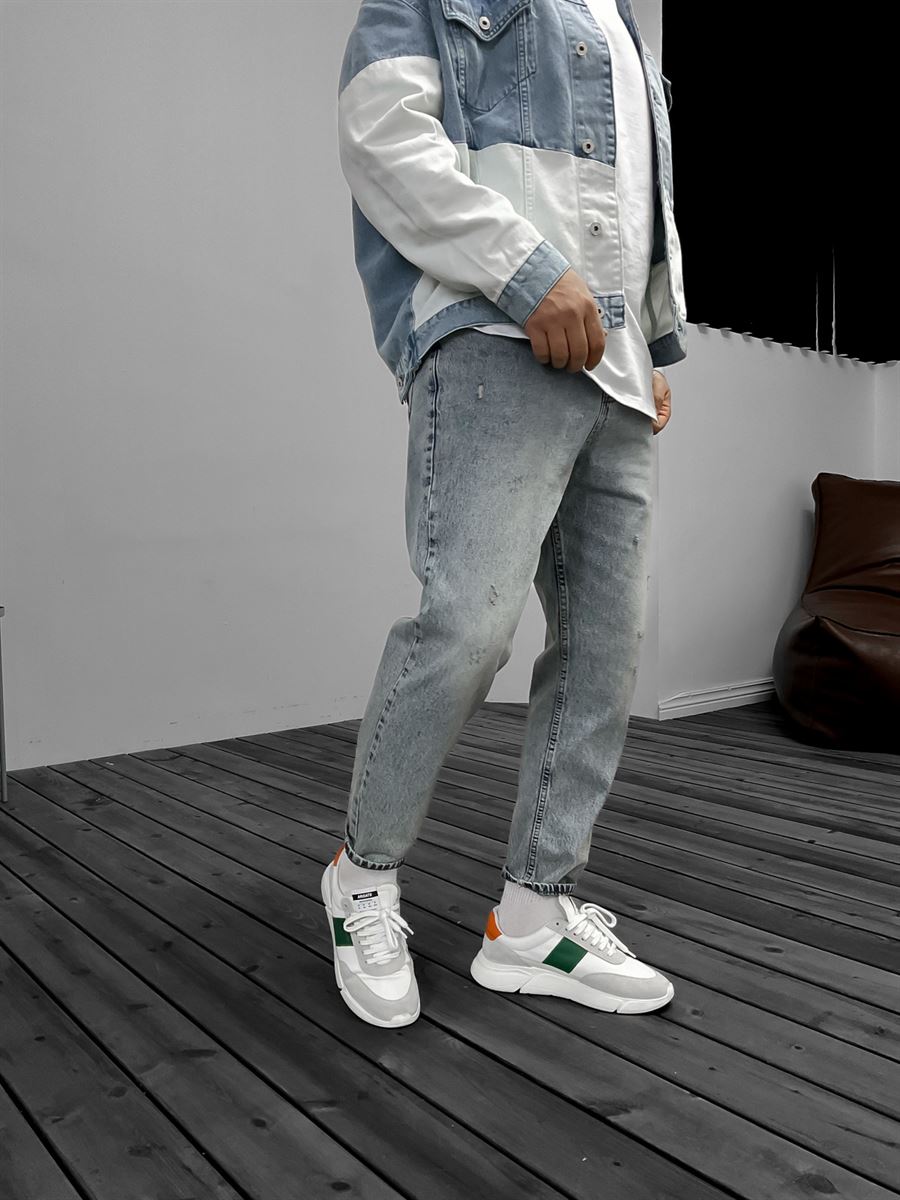 Distressed Detail Boyfriend Jean