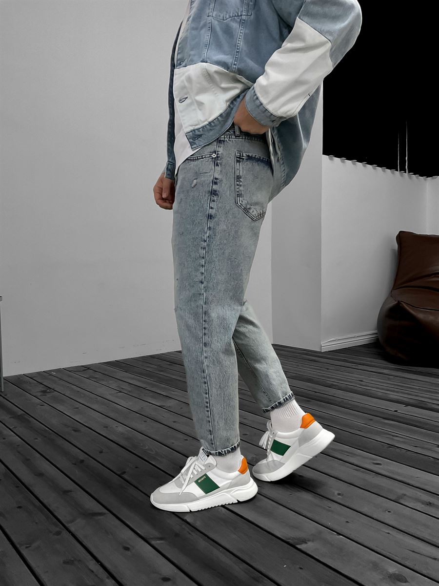 Distressed Detail Boyfriend Jean