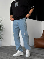Distressed Baggy Jean
