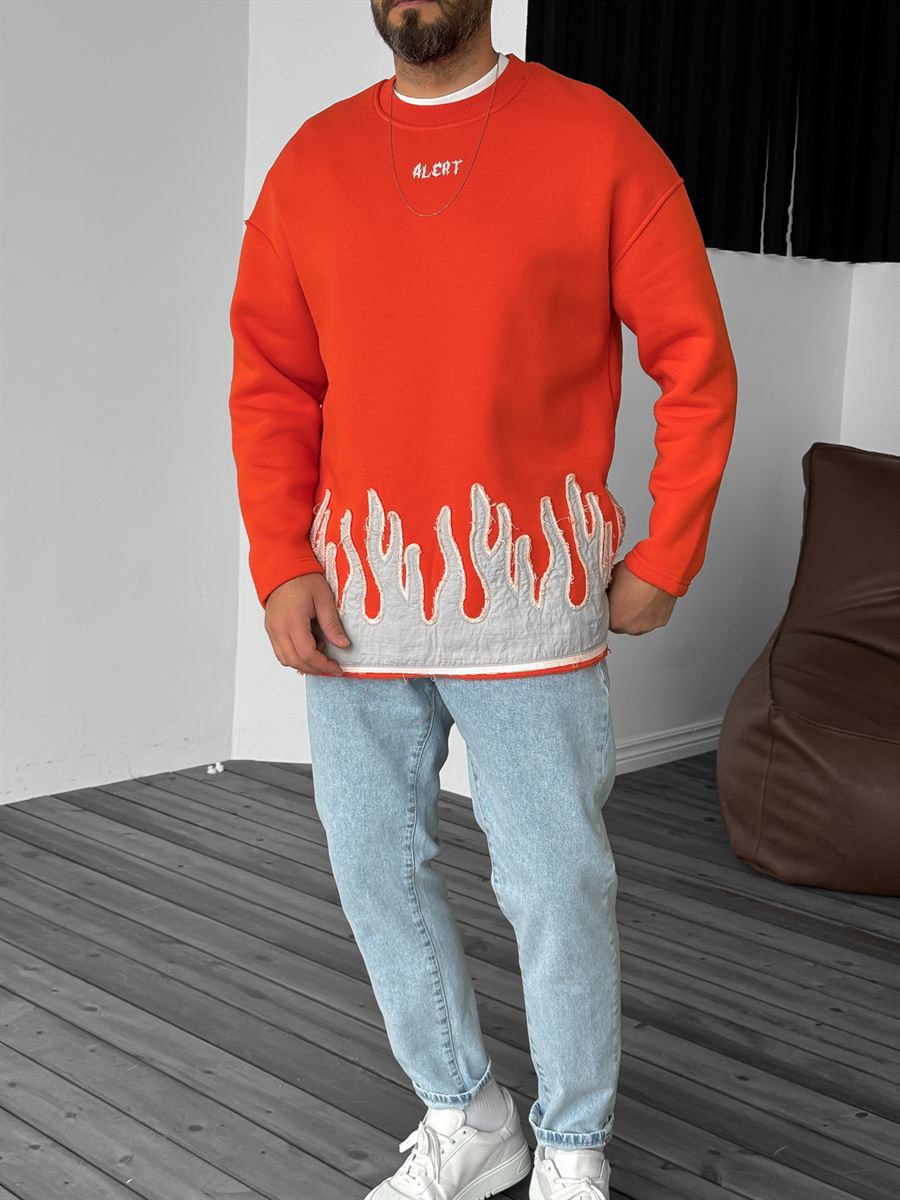 Alert Printed Sweatshirt