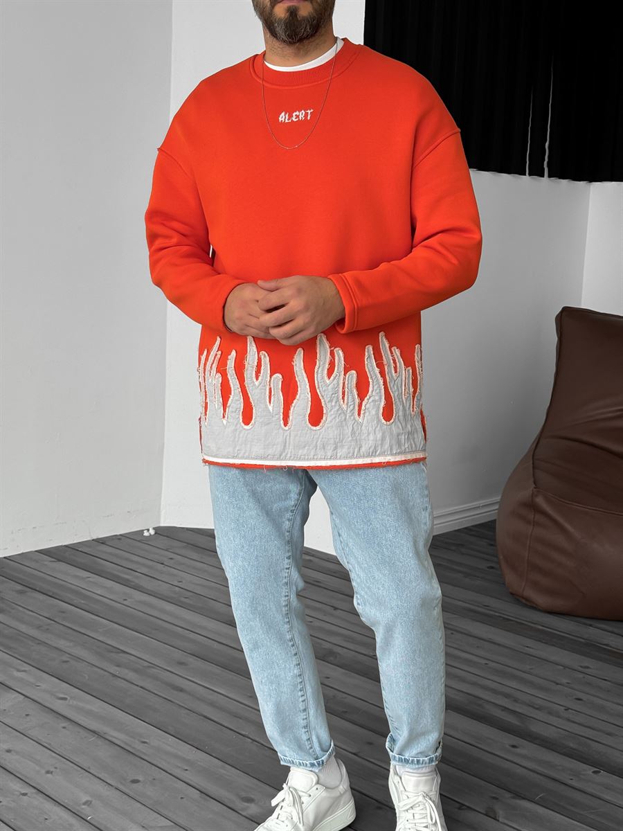 Alert Printed Sweatshirt