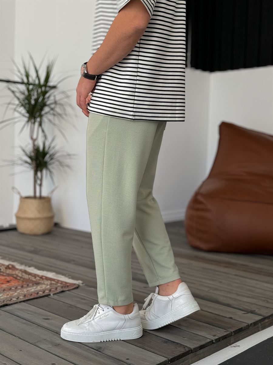 Stitched Waffle Fabric Pants