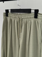 Stitched Waffle Fabric Pants