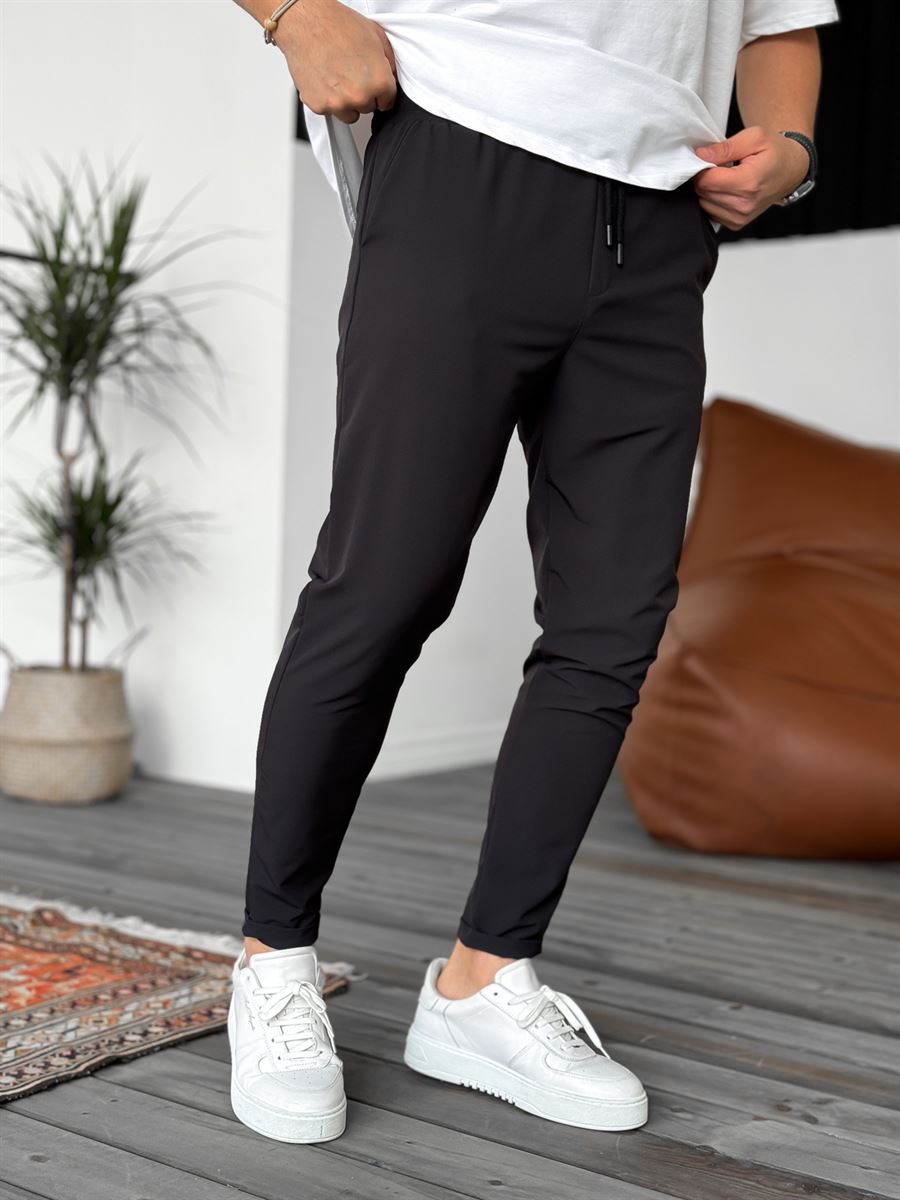 Slim Fit Parachute Tiered Pants