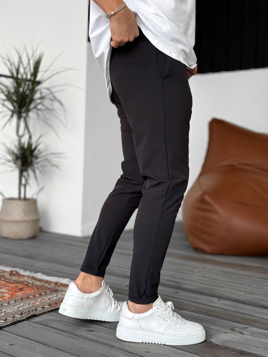 Slim Fit Parachute Tiered Pants
