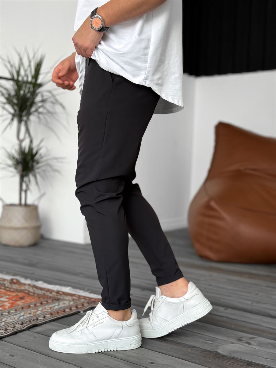 Slim Fit Parachute Tiered Pants