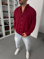 Burgundy Basic Shirt G-5138