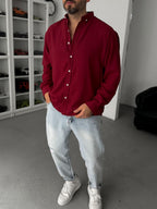 Burgundy Basic Shirt G-5138
