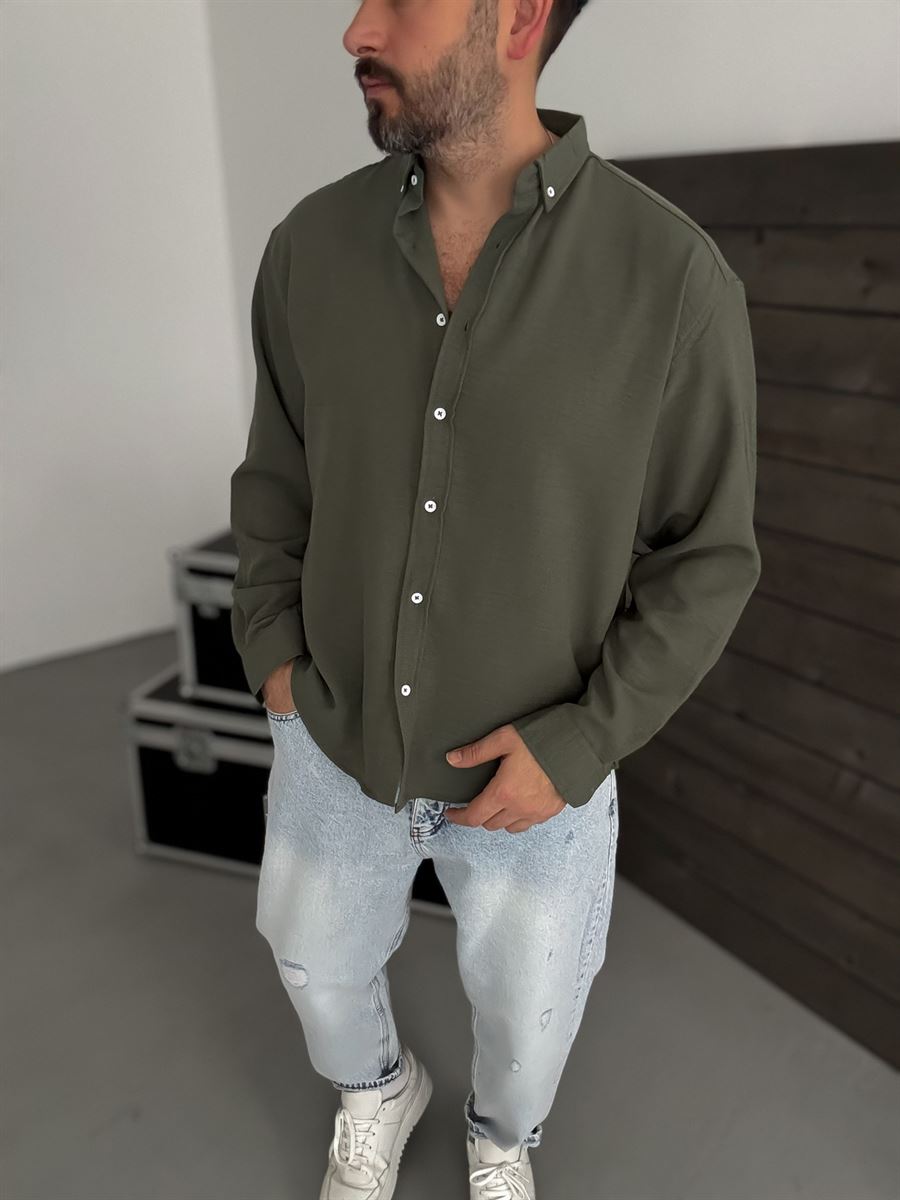 Dark Khaki Basic Shirt G-5138