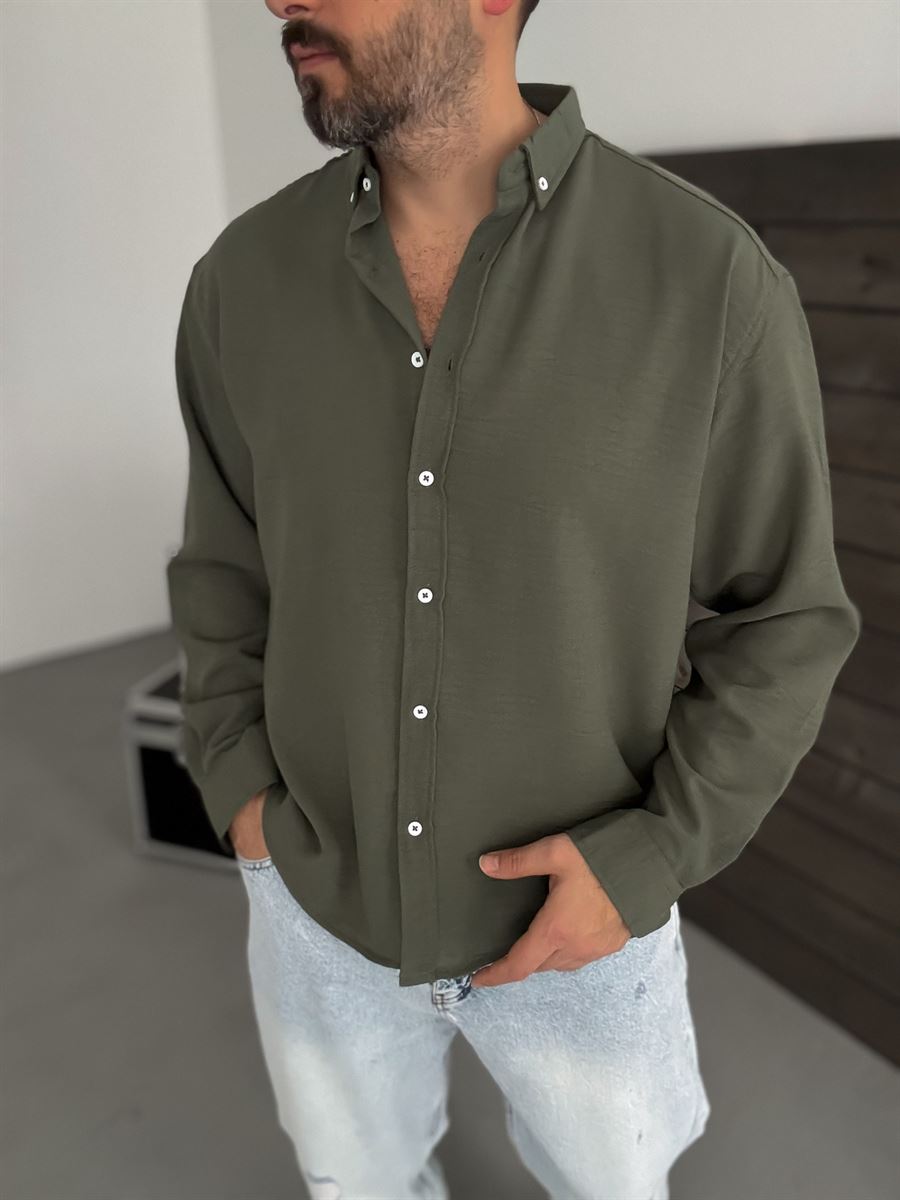 Dark Khaki Basic Shirt G-5138