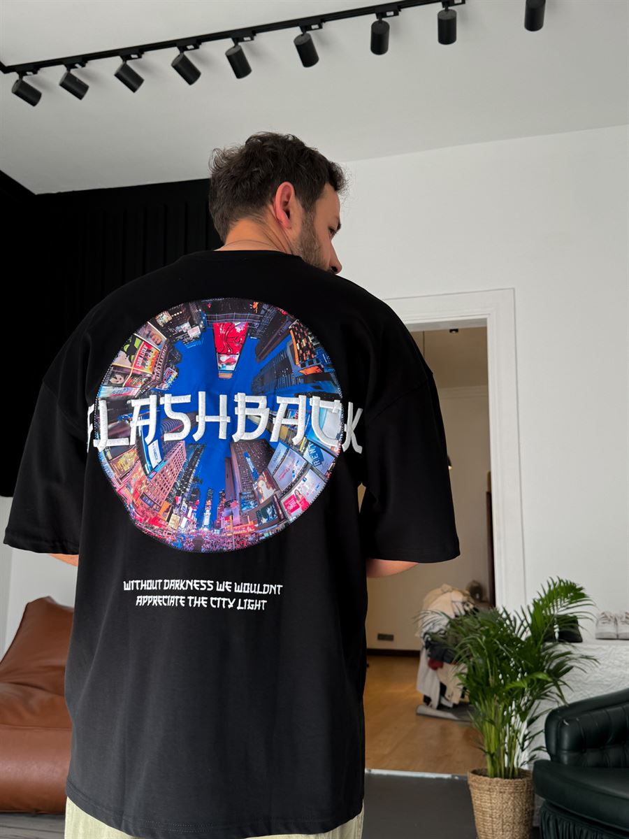 Flashback Patched Oversize T-Shirt