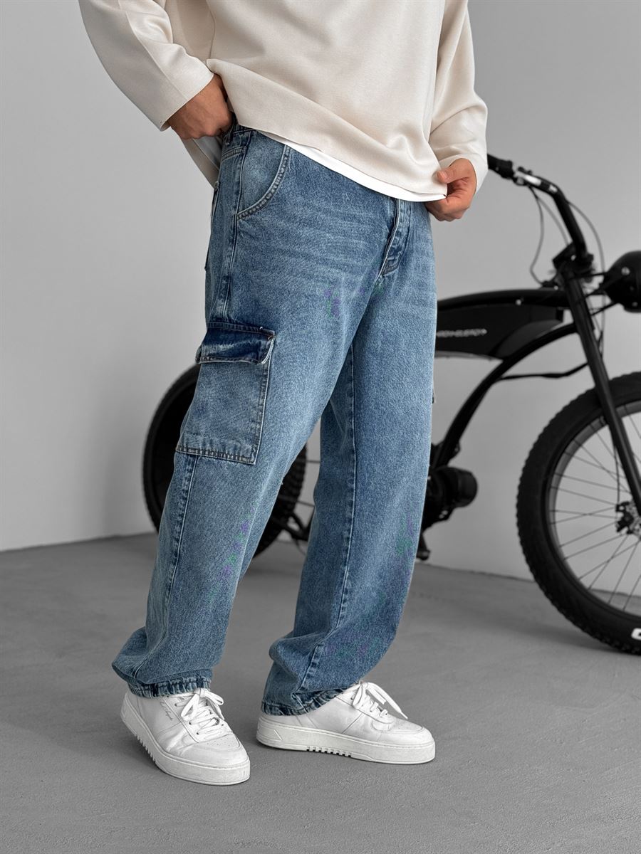 Cargo Pocket Baggy Jean