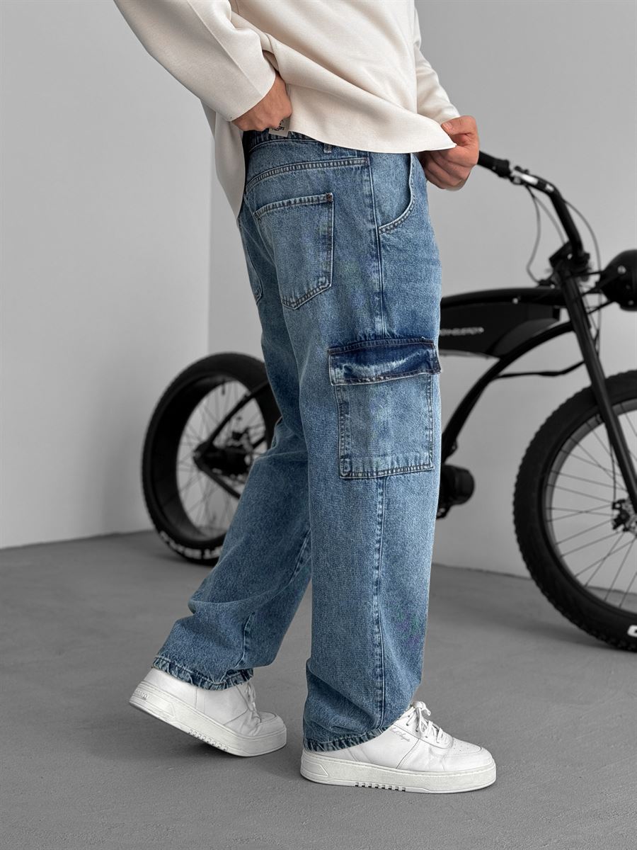 Cargo Pocket Baggy Jean