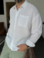 Muslin Fabric Long Sleeve Shirt