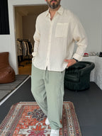 Muslin Fabric Long Sleeve Shirt