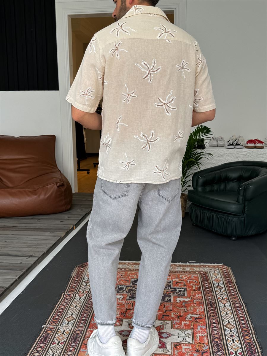 Palm Embroidered Shirt