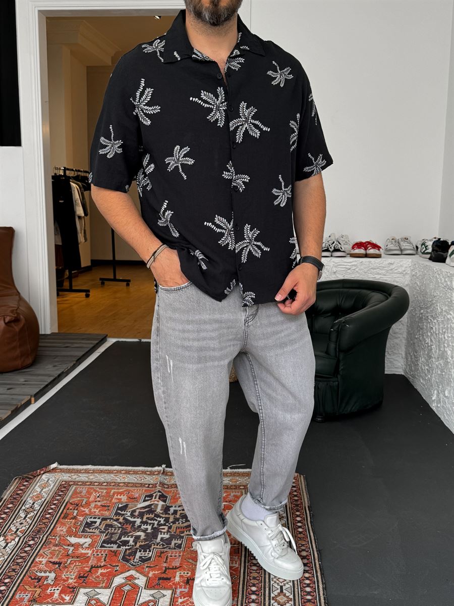 Palm Embroidered Shirt