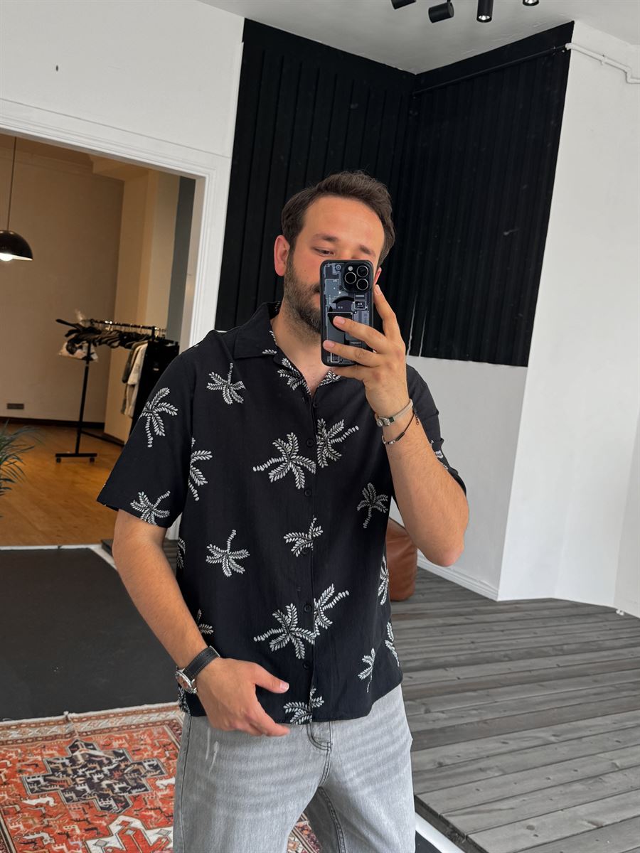 Palm Embroidered Shirt