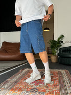 Cargo Pocket Denim Shorts