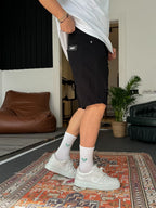 Distressed Denim Shorts