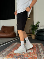 Distressed Denim Shorts