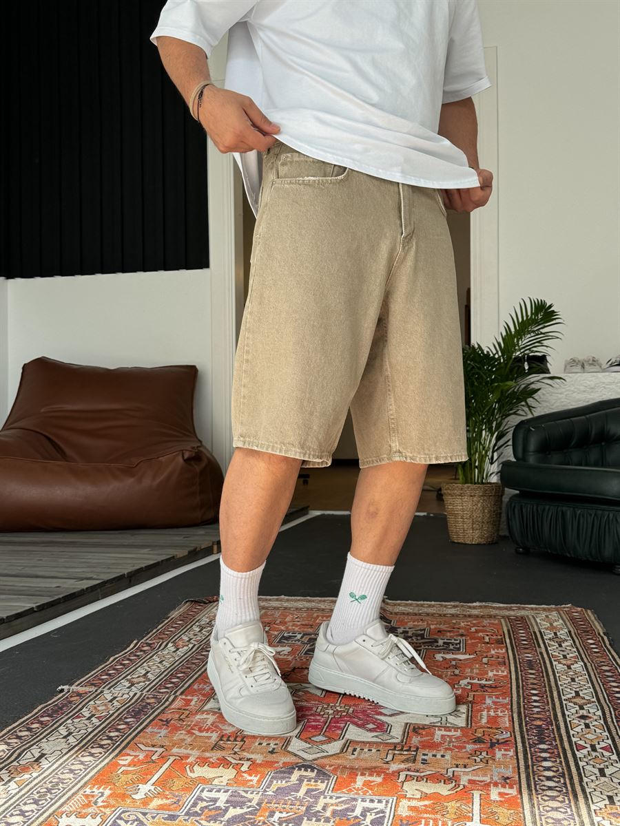 Oversize Denim Shorts