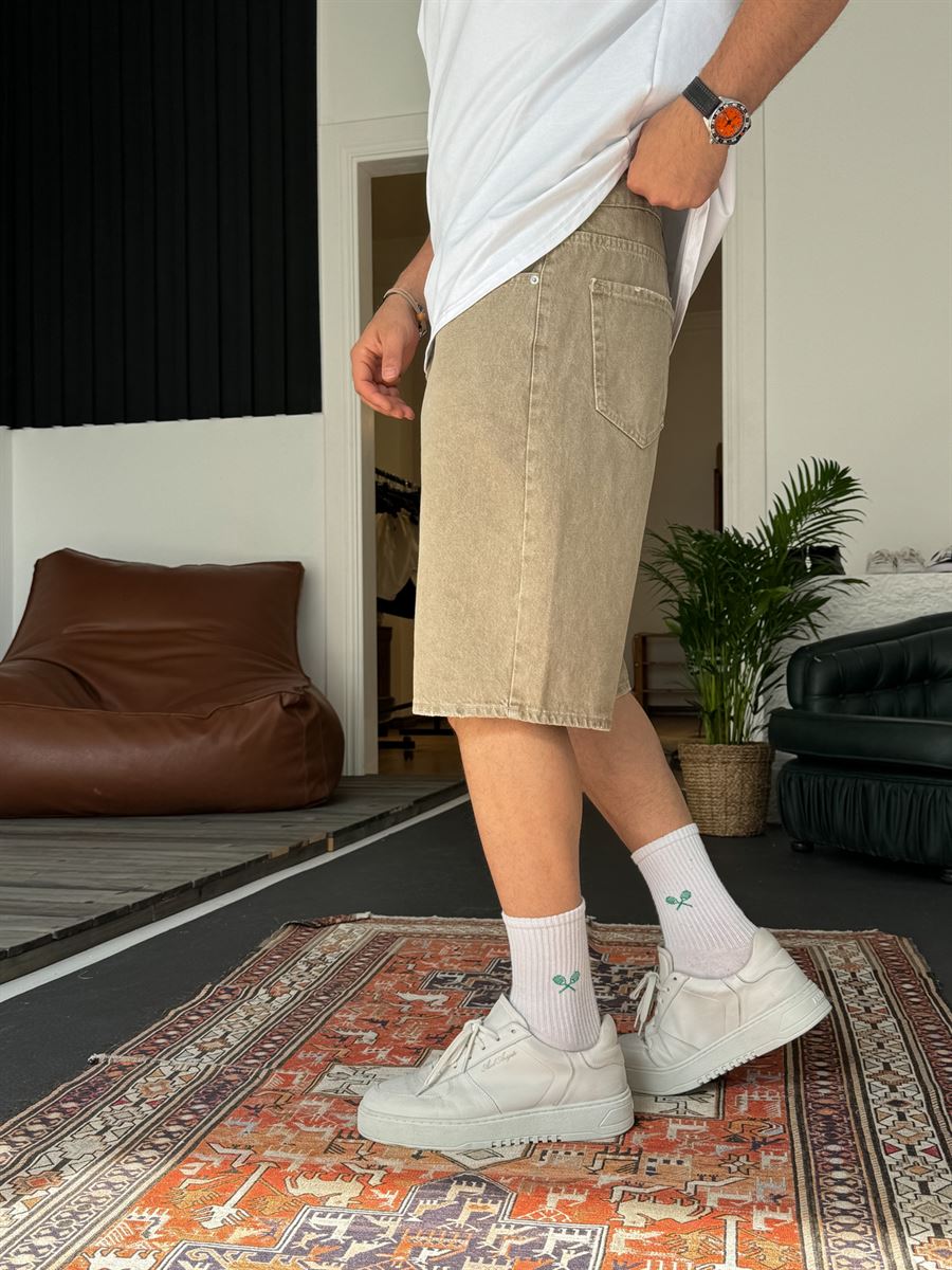 Oversize Denim Shorts