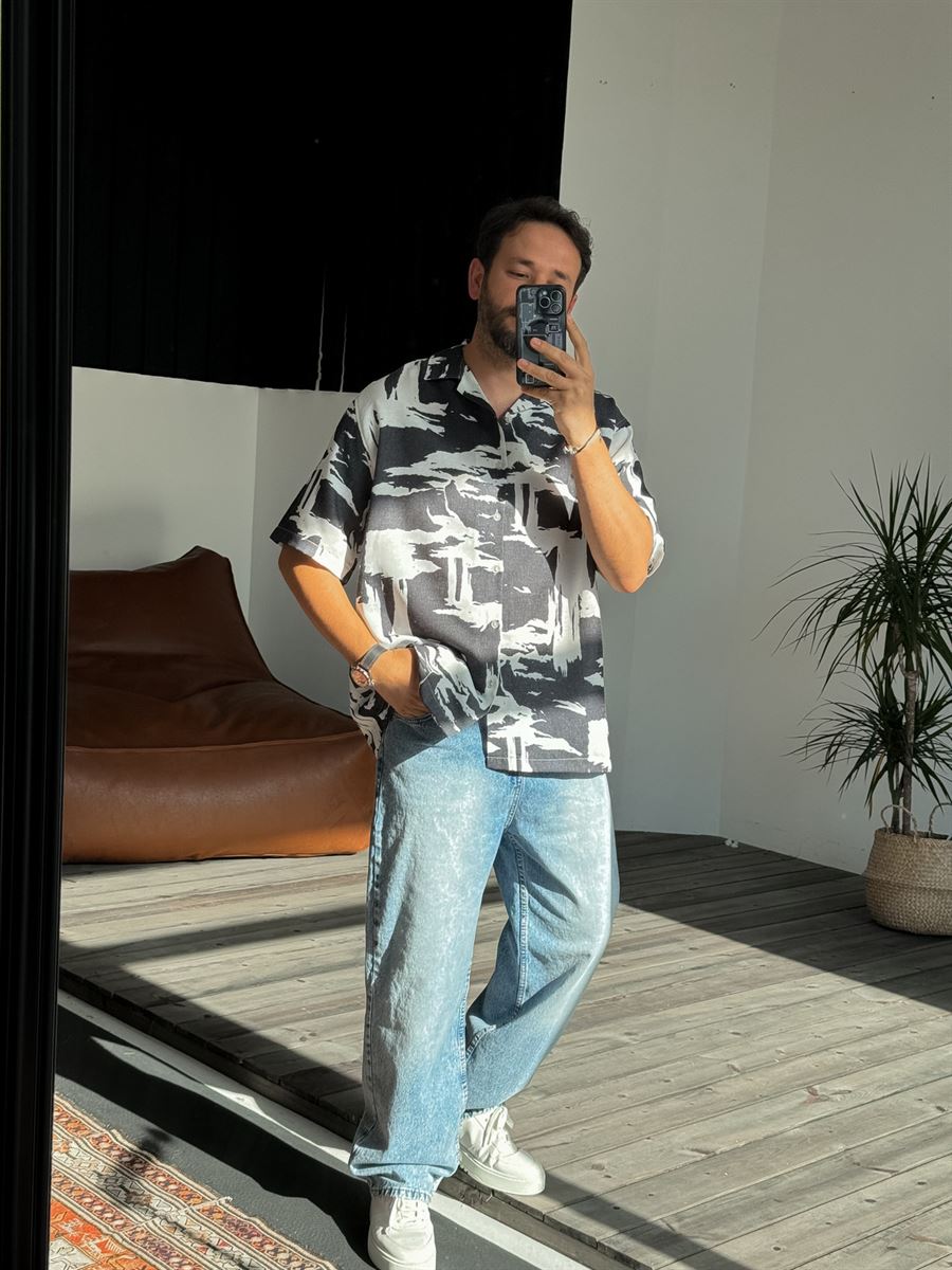 Mixed Patterned Shirt