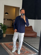 Mandarin Collar Raw Linen Shirt